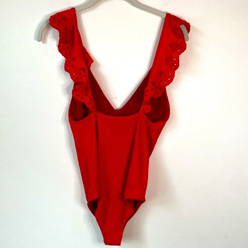 Beach Riot Scarlet Ruffle One Piece - Picture 4 of 7